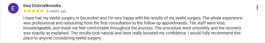 Blepahroplasty Review 1